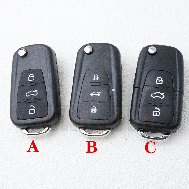 3 Bottons Replace Car Key Fob Shell Case Housing for Roewe 350 360 750 W5 550 for MG 3 5 6 7 MG3 MG5 MG6 MG7 GT GS Folding Key