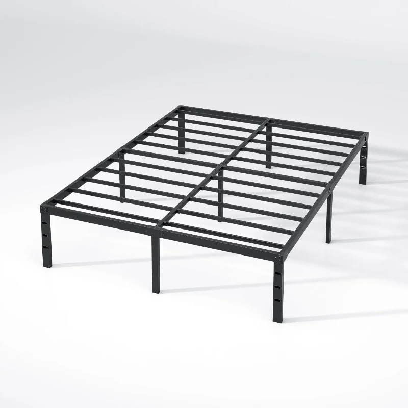 Metal Bed Frame Twin Full Queen King Size Bed Base Heavy Duty Platform Easy Assembly No Box Spring Needed