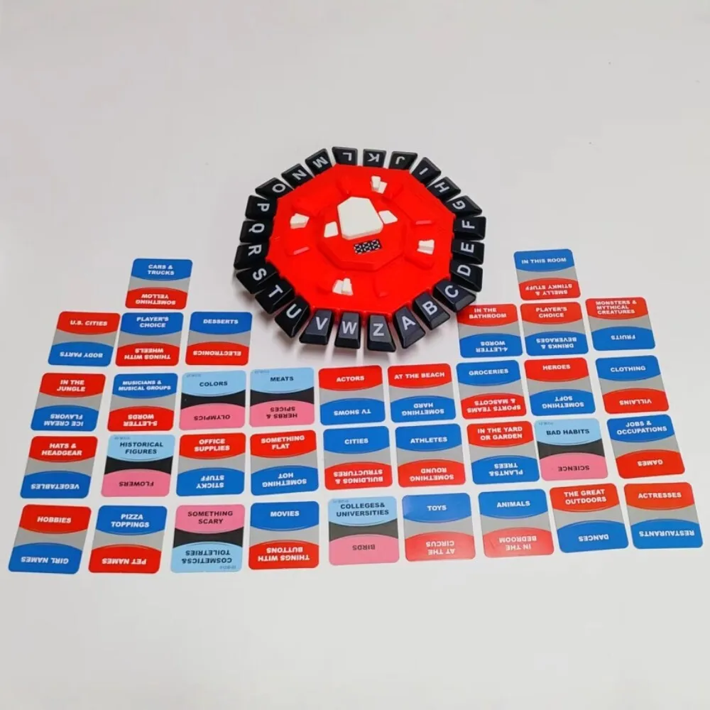 Western Alphabet Puzzle Game Multiplayer Interactive English Turntable Board Educational Toy for Kids Learning and Fun