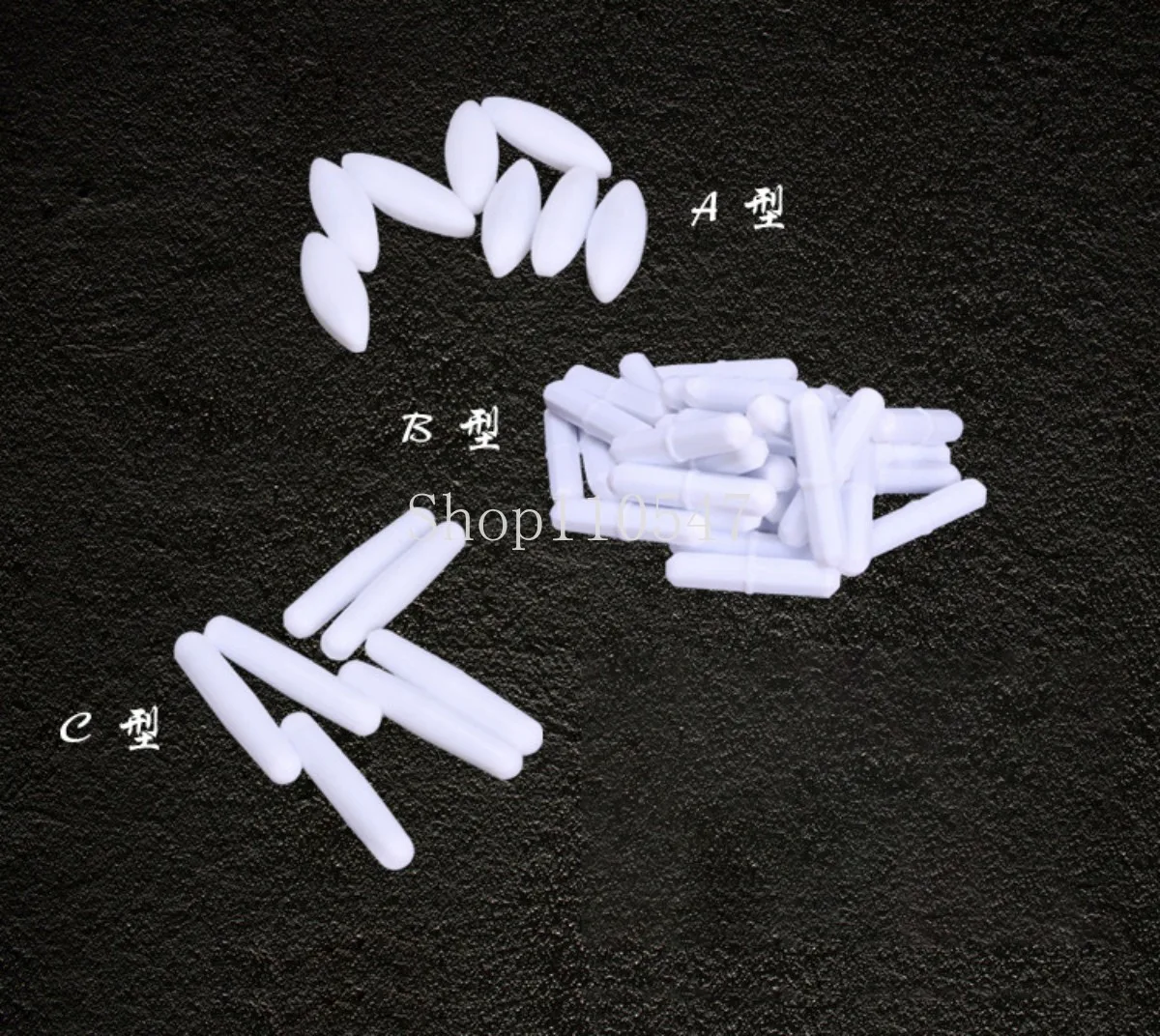 Type A Dia φ4 - 20mm Magnetic Stirrer Bar PTFE Magnetic Stirrer Mixer Stir Bars No Burrs Laboratory Experiment Length 8 - 70mm