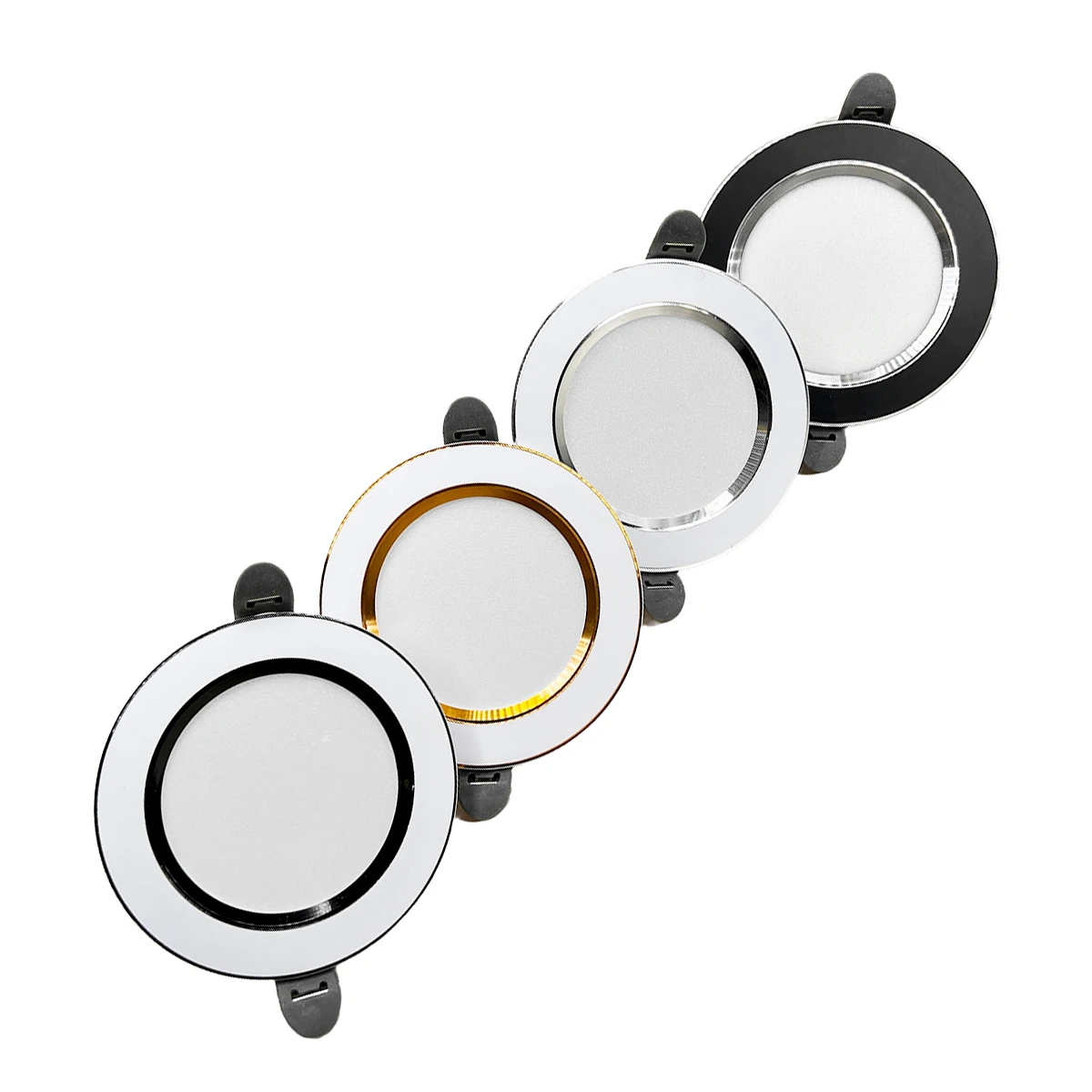 6w Led Ceiling Downlight Tricolor Changeable No Driver Needed 220v-240v Round Panel Color Easy High Power Energy-saving Recessed