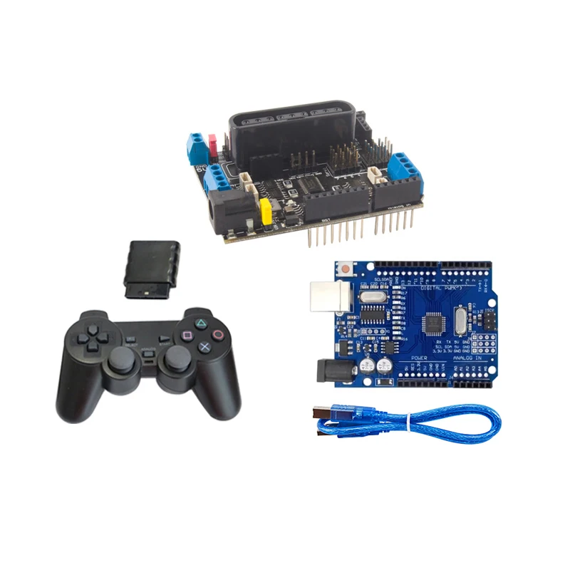 Shield Board 5-12V with 4 Channels Motor and 8 Channel Servo Controller For Arduino Robot DIY Kit  ESP32 Robot Car Robot Arm
