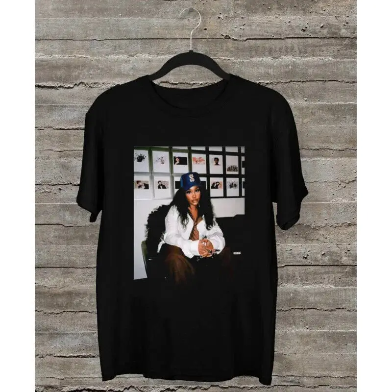 

NEW Popular SZA Singer Signed Short Sleeve Black All Size Gift Shirt