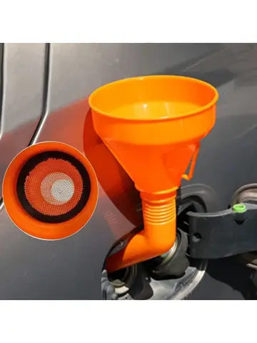 Refueling Funnel with Filter Motorcycle Refuel Gasoline Engine Oil Funnel Moto Car Long Mouth Funnels Car Repair Filling Tools
