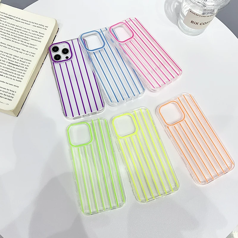 Luxury Night Light Luminous Transparent Phone Case For IPhone 16 15 14 Plus 13 12 11 Pro Max Clear Shockproof Back Cover Fundas