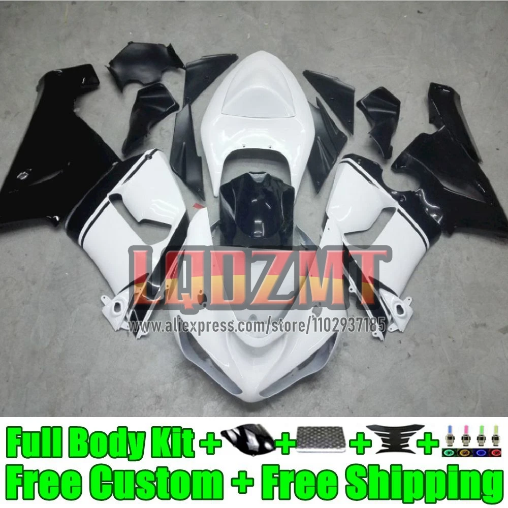 Injection Body For KAWASAKI NINJA ZX-636 ZX 6R 636 6 R 38No.17 ZX-6R ZX636 white stock ZX6R 2005 2006 600CC ZX600 05 06 Fairing