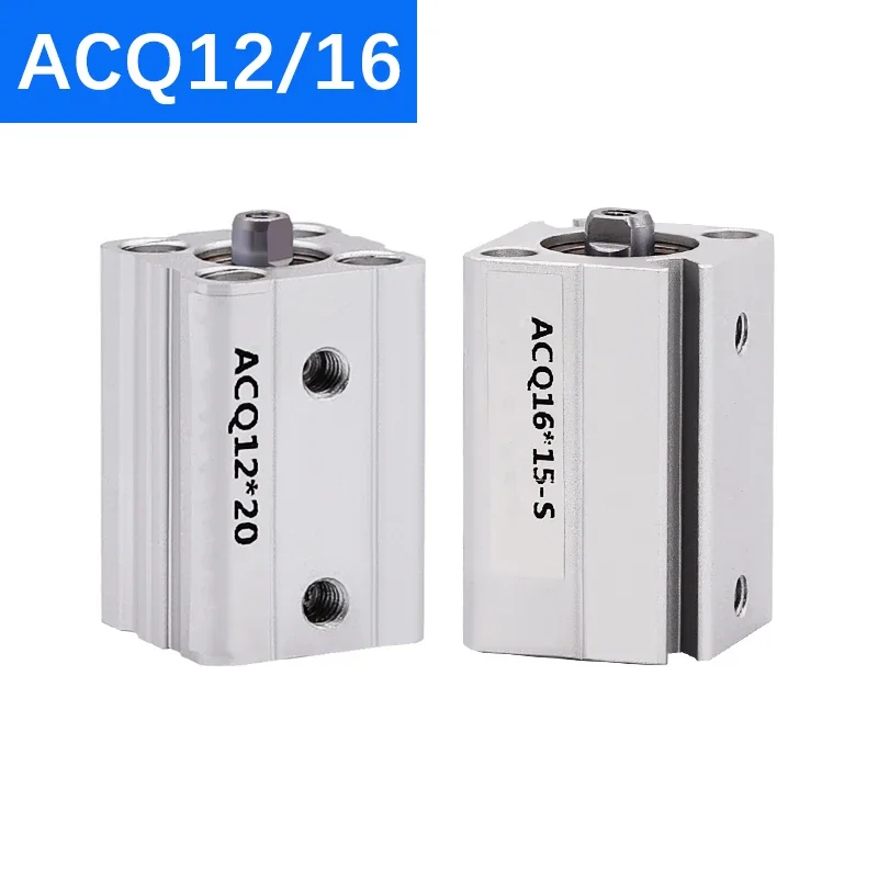 

ACQ12 ACQ16 Stroke 5-50mm Small Thin Piston Compact Pneumatic Air Double Acting Cylinders