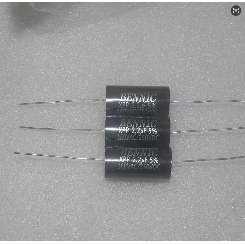 3PCS/LOT BENNIC XPP 250V2.2UF 225J 160vac 250VDC 5%  15x31mm  electrodeless film capacitor   The price of