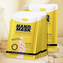 10 Pcs Honey Hand Mask Hands Skincare Masks Moisturizing Nourishing Tendering Smoothing Anti Wrinkle Hands Skin Care Products35g