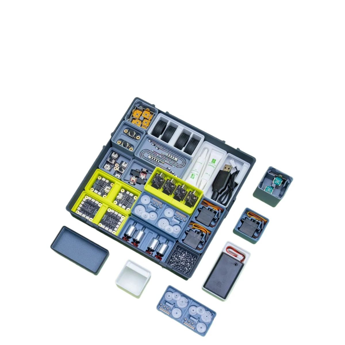 Remote Control Hardware Set Racing Robot DIY Assembly Maker Treasure 3D Printing Model Components