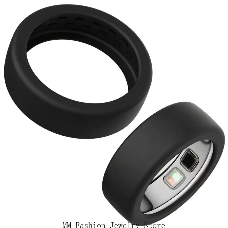 Pack of 2 Silicone Rings Protector Case Silicone 3 Second Install Scratch Resistant for Active Individual