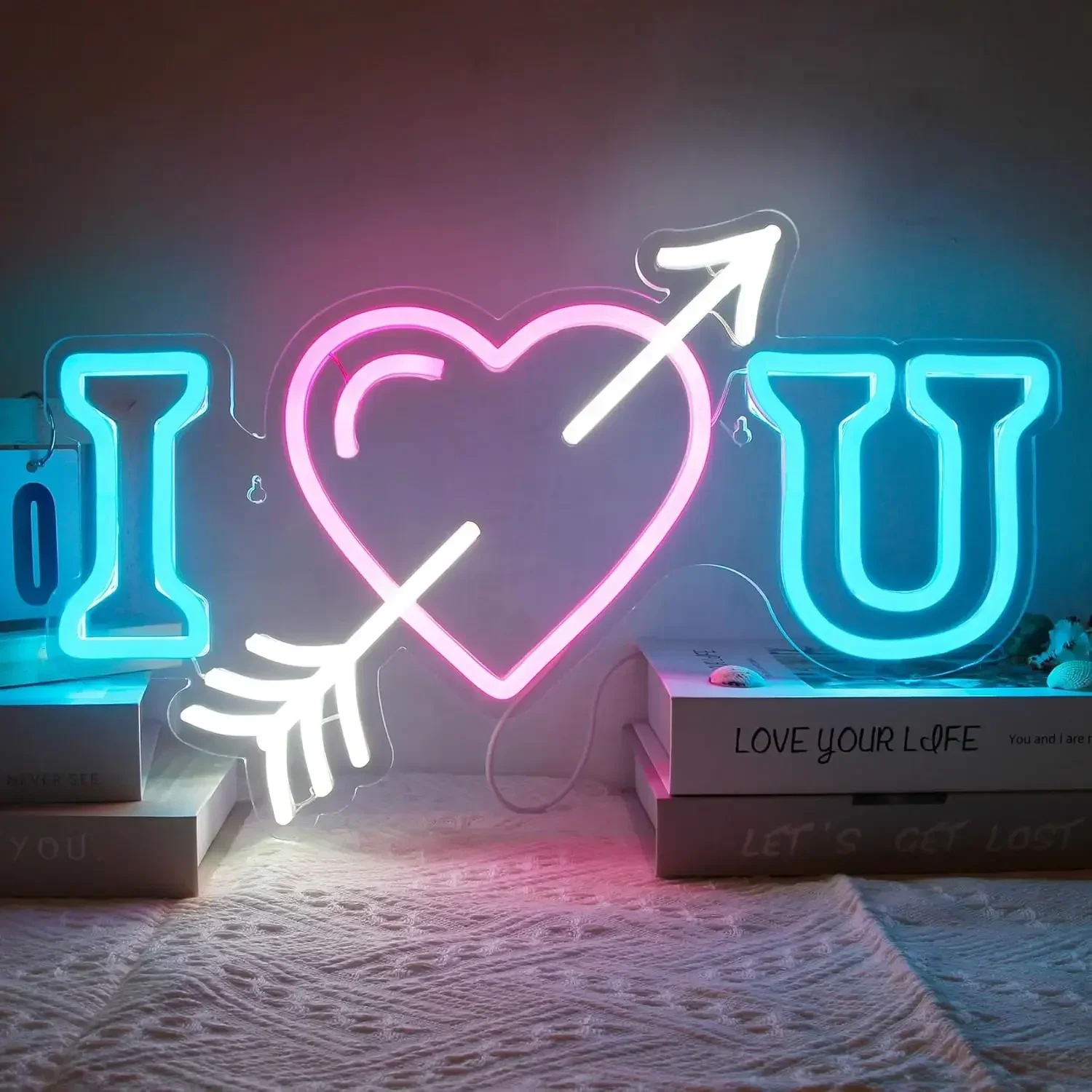 

LED I Love You Neon Signs Neon Light Sign Light Up Neon Signs Wall Decor For Home Decor And Wedding Gifts