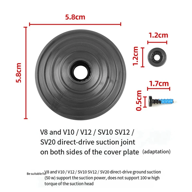 Dyson v8,v10,v12,sv10,sv12,sv20,アクセサリーに適したデュアルドライバー吸引コネクタカバープレート