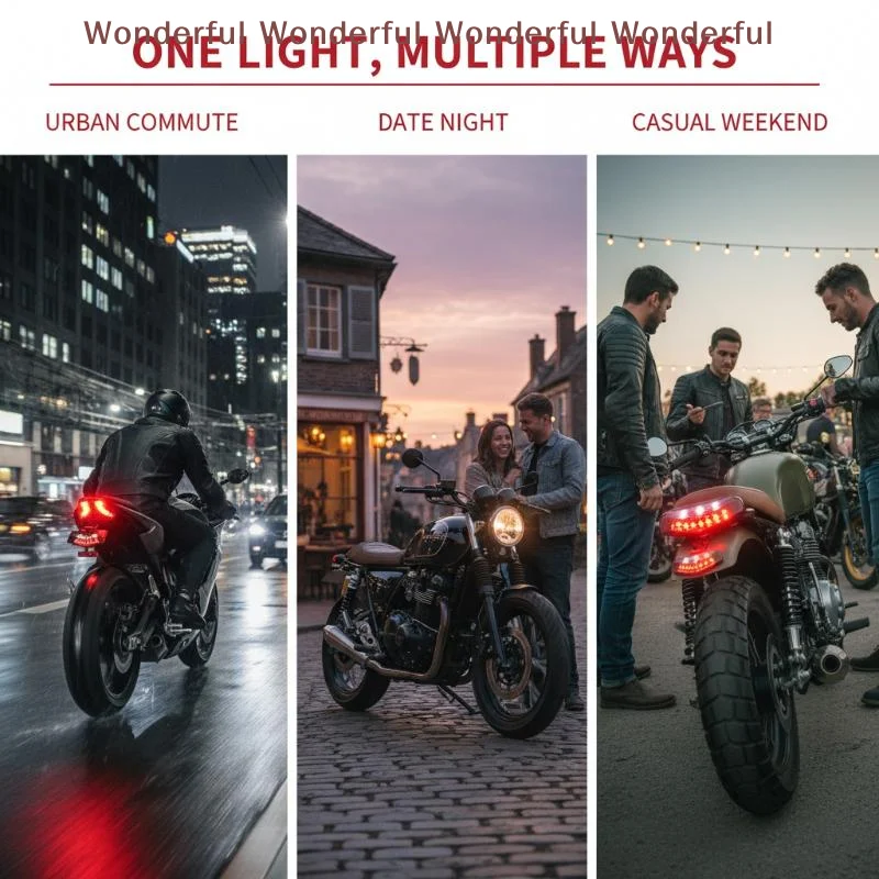 

Mini Motorcycle LED Tail License Light Rear Brake Lamp For Dirt Bike ATV Chopper