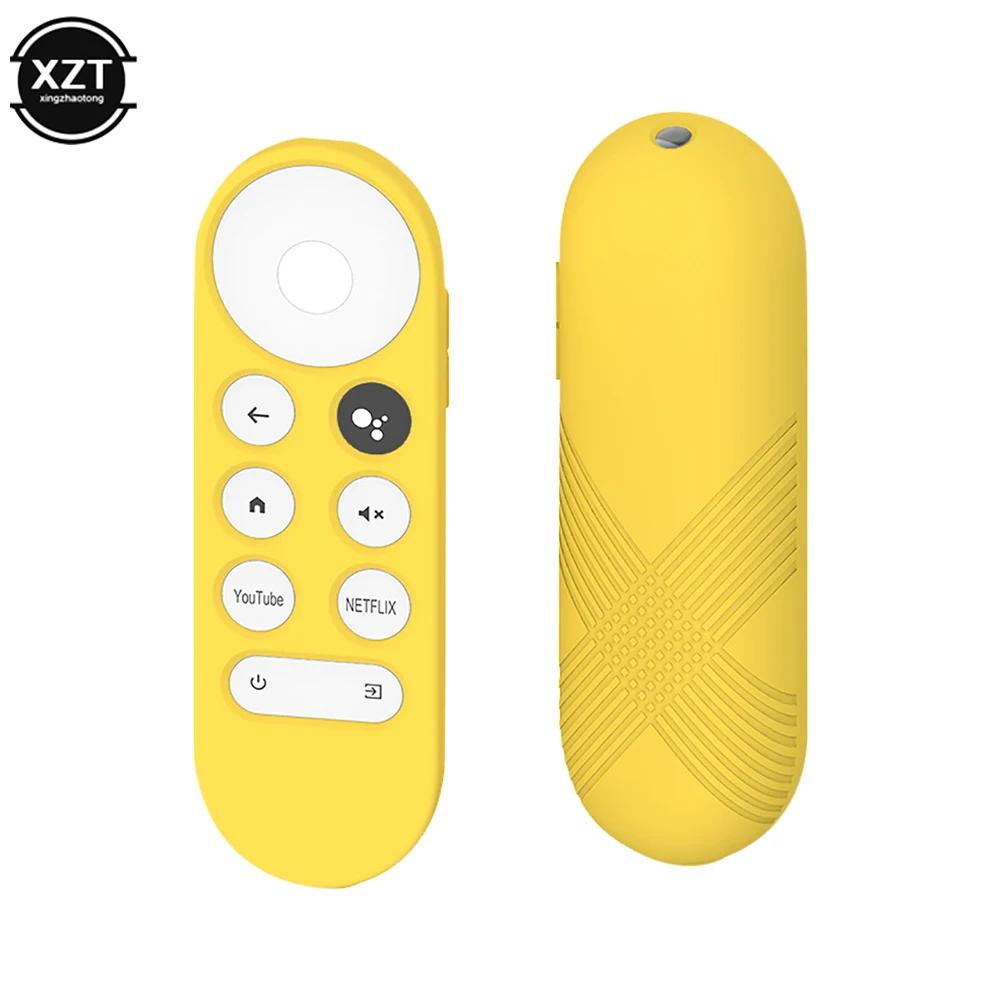 Silicone Protective Case for 2020 Google Chromecast SmartTV Remote Control Non-slip Soft Durable Shockpro Protective Cover Shell