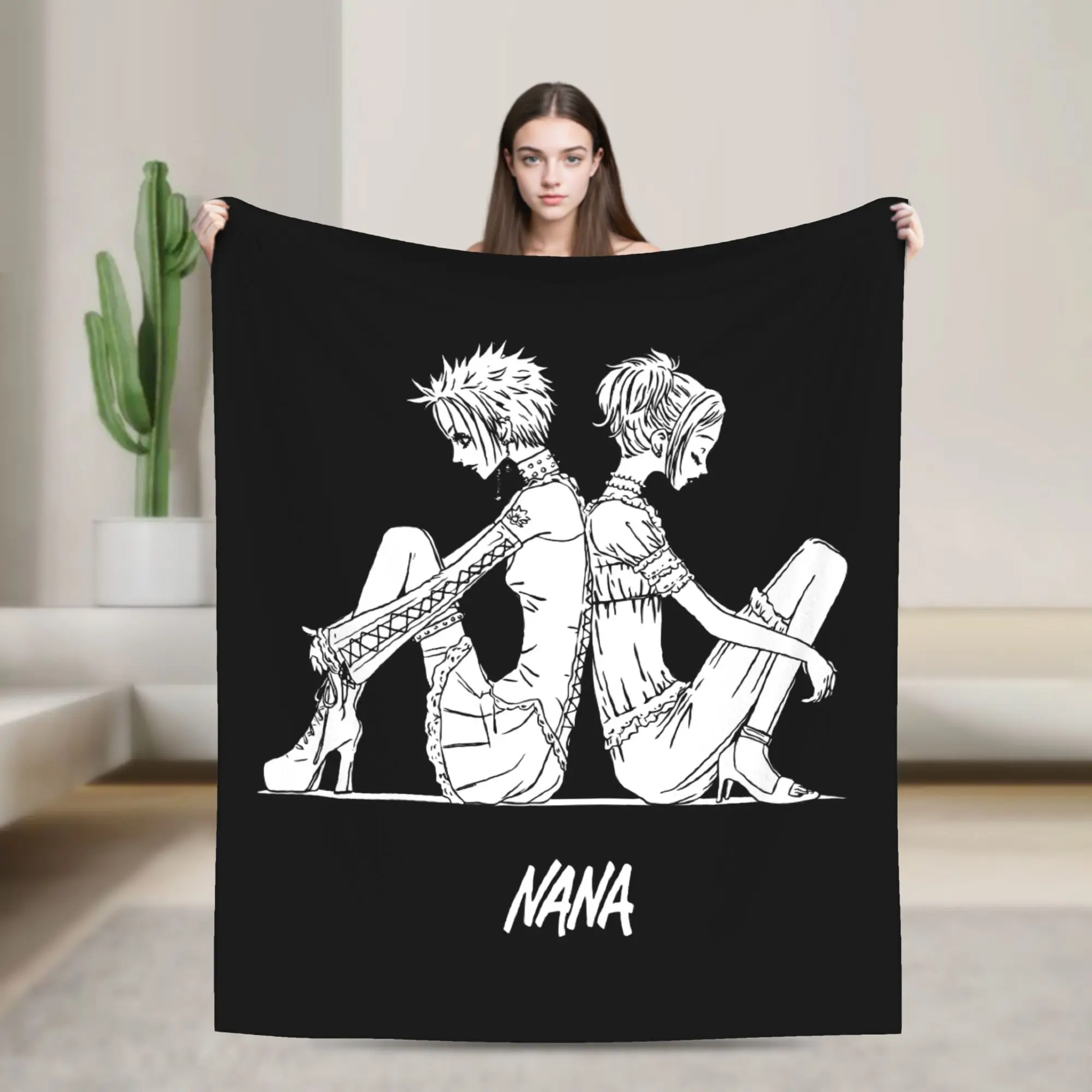 

Одеяло Nana Osaki, фланелевое летнее аниме-манга, дышащее ультра-мягкое одеяло для постельных принадлежностей, уличные постельные принадлежности, пледы