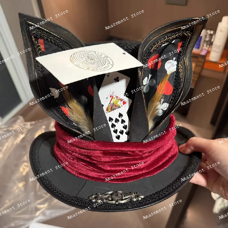 rabbit-ears-circus-the-stage-top-hat-lace-poker-halloween-cosplay-clothing-accessories-headwear