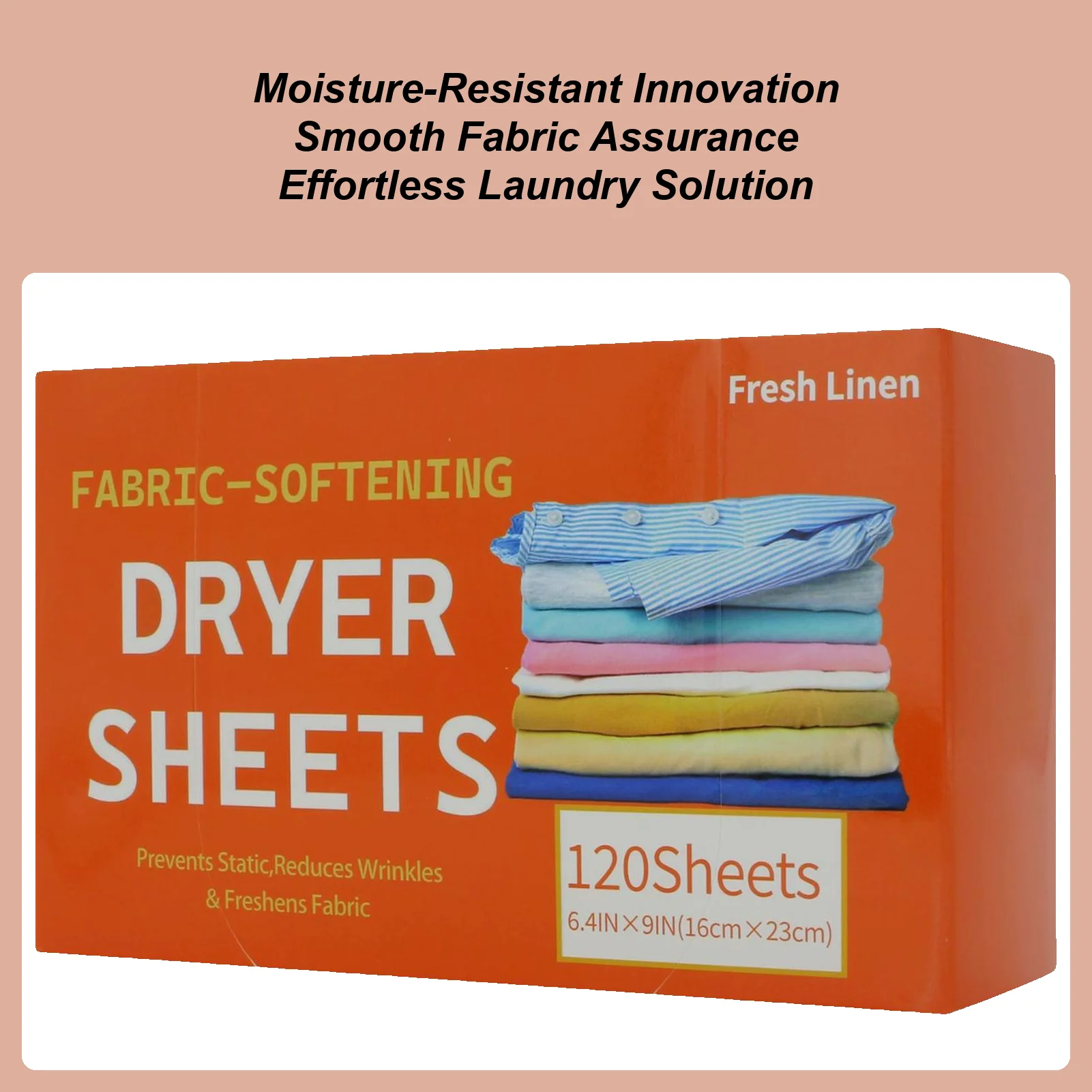 

Салфетки для сушки белья, 120 штук, ароматизированные, для стирки и смягчения тканей, для сушильных машин, квартир, общежитий, прачечных