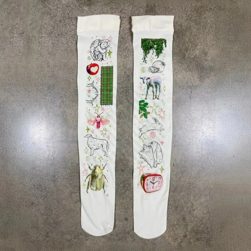 

2025 new Harajuku Theights Gothic Stockings Y2k Tights Tights With Pattern Pantyhose Sissy Punk Stockings for Women Bodystocking