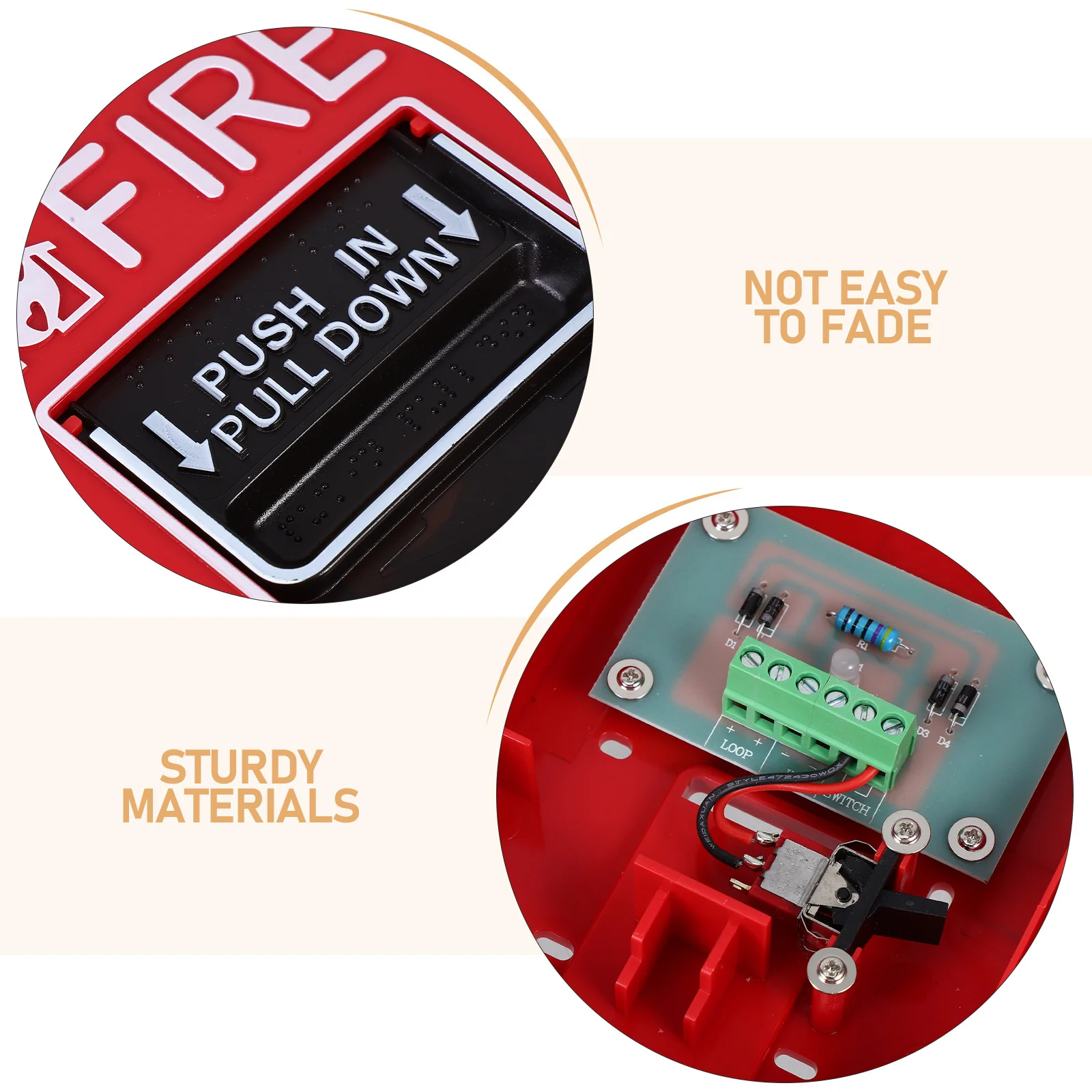 زر التنبيه دليل إعادة تعيين نقطة الاتصال في حالات الطوارئ لمكتب النوم المنزل لوحة الحريق في حالات الطوارئ إنذار دليل التبديل مفتاح مكالمة الحريق