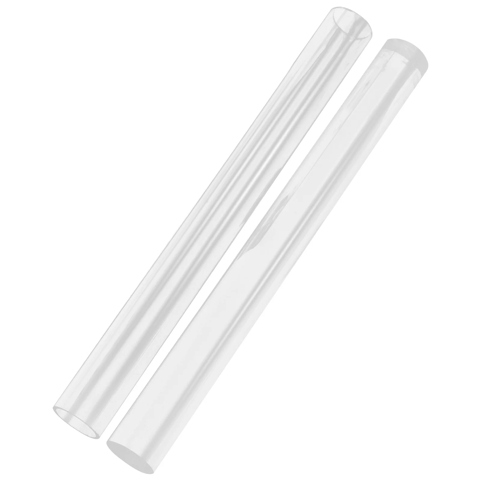 

2Pcs Acrylic Rolling Pin Set Transparent Solid Hollow Clay Baking Tool Polymer Mud Stick Roller for Crafts Clear Ceramic