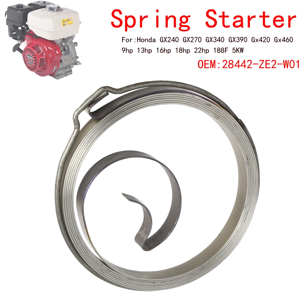 

Water Pump 28442-ZE2-W01 Spring Recoil Starter Rewind Primavera Para Honda GX240 GX270 GX340 GX390 GX420 GX460 GX610 GX620