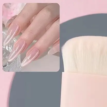 1 قطعة المهنيين رسومات أظافر فرشاة الطلاء هلام الغبار تنظيف يشكلون فرشاة مانيكير اكسسوارات أدوات المعدات
