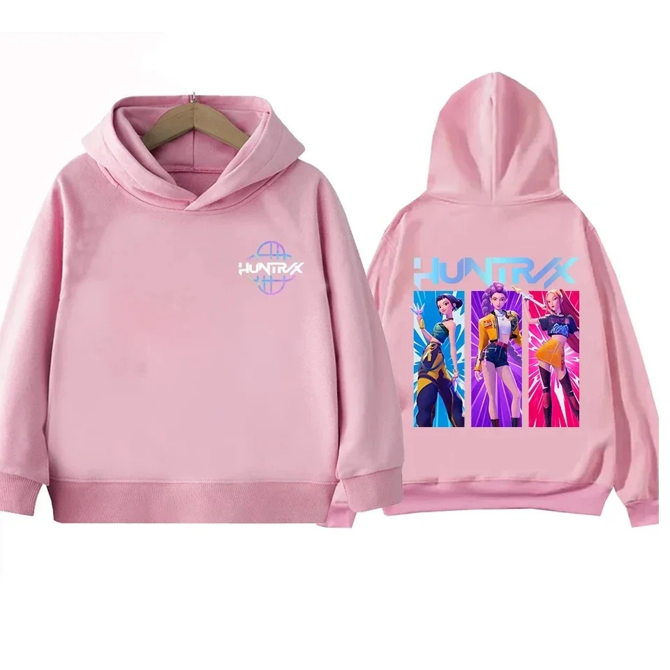 Y2K KPop Devil Hunter Hoodie Teenage Girl and Boy Rumi KPop Devil Hunter Hoodie Autumn Casual Long Sleeve Children's Clothing