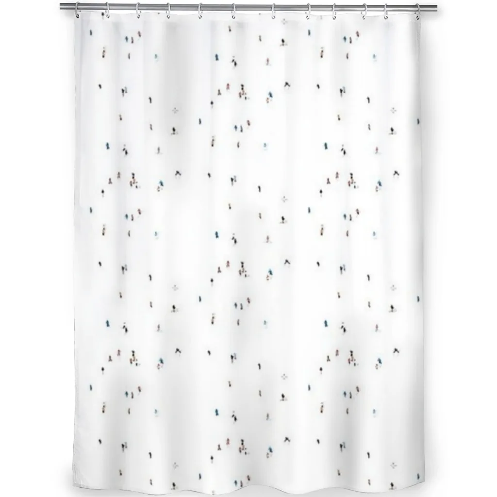 Ski Slopes Shower Curtain for Bathroom  Aesthetic Room Decoration