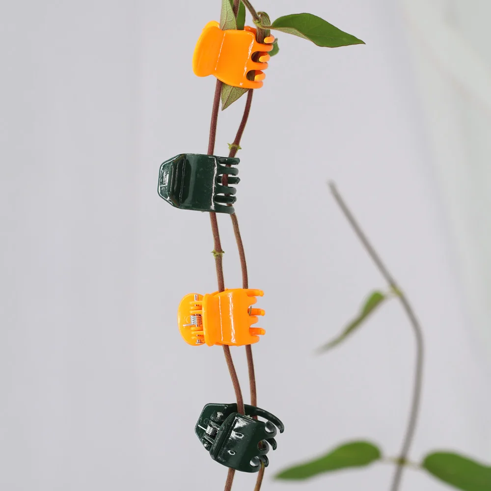 20-100PCS Garden Plants Orchid Clips 5-6Craw Clamps Stems Support Vine Climbing Fastener Flowers Grafting Branches Grow Upright