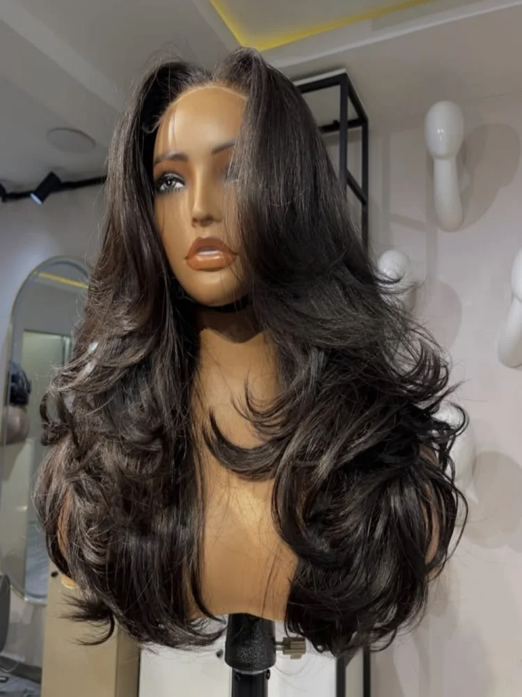 13x4 13x6 HD lace front Body Wave Brazilian human hair wig 38 Inches 360 Lace Wig 220 Density Pre Plucked Hairline For Black Ladies