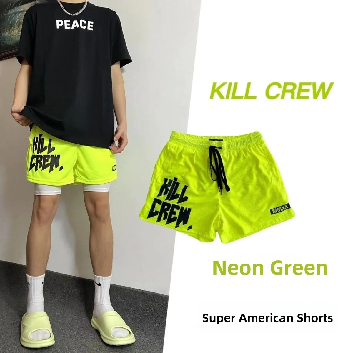 

New American Sle Qui Dry Me Baskeall orts Men's Running Leg Training Fitn Pants Tee-Quarter Length Youth Casua...