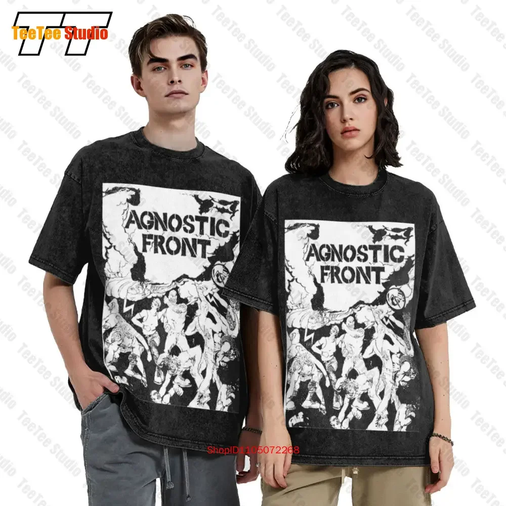 Grab It Vintage Early 00S Agnostic Front New York Hardcore Punk Music Band Vintage Oversized T-Shirt YD47