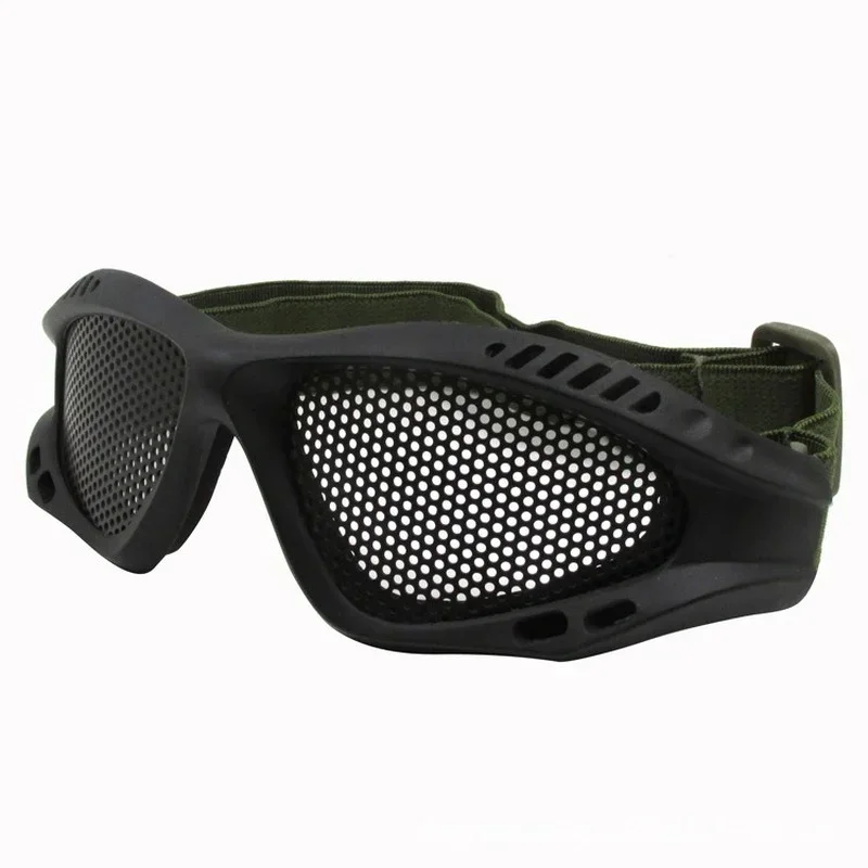 

High Quality Hunting Tactical Paintball Goggles Eyewear Steel Wire Mesh Airsoft Net Glasses Shock Resistance Eye Game Protector