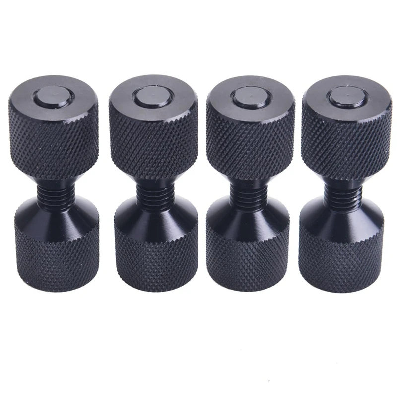 

1-1/8Inch Two Hole Pins Aluminum Construction 2 Hole Flange Alignment Pin With Anodized Oxide Easy To Use Black 4Pcs