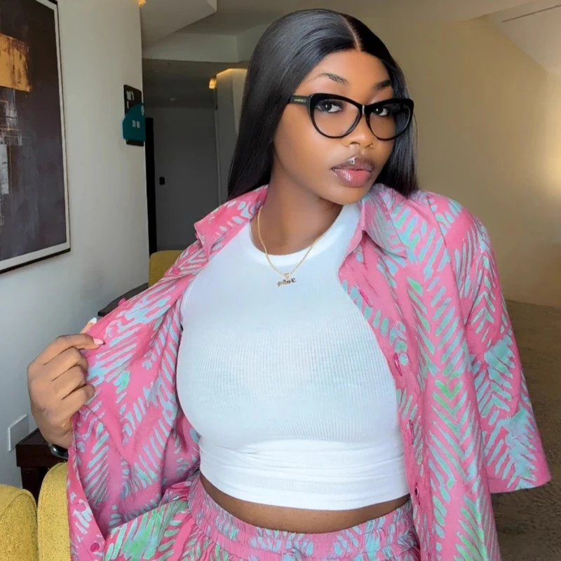 جديد الموضة الأفريقية المرأة قطعتين مجموعة مطبوعة قصيرة الأكمام قميص فضفاض وسراويل مجموعة ملابس غير رسمية الإناث