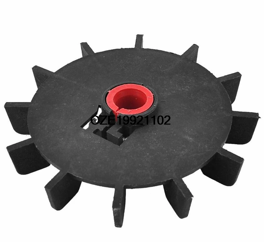 Replacement Black Plastic Inner Dia 15mm 12 Impeller Motor Fan Vane