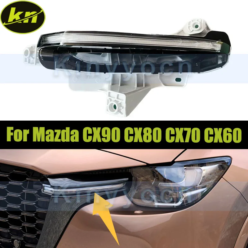 Front Bumper Grille Light Turn Signals Light For Mazda CX90 CX80 CX70 CX60 Grille Driving Light KAAA-51-070A KAAA-51-060A