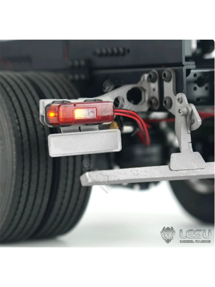 RC 1/14 1 Paar Rückleuchten für Tamiya Hydraulikbagger Lader Muldenkipper für SCANIA MAN VOLVO Anhänger Kipper DIY-Teile – Detail 5