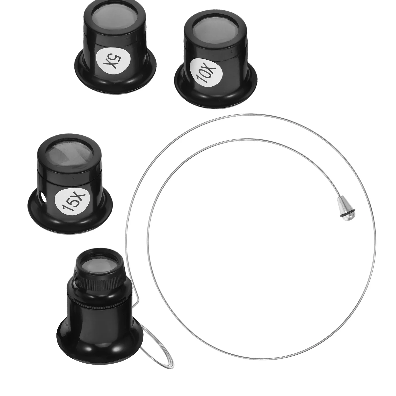 

1 Set 5X 10X 15X 20X Watch Repair Magnifier Loupe Kit Adjustable Jewelry Inspection Tool Portable Watchmaker Repair Tool Set