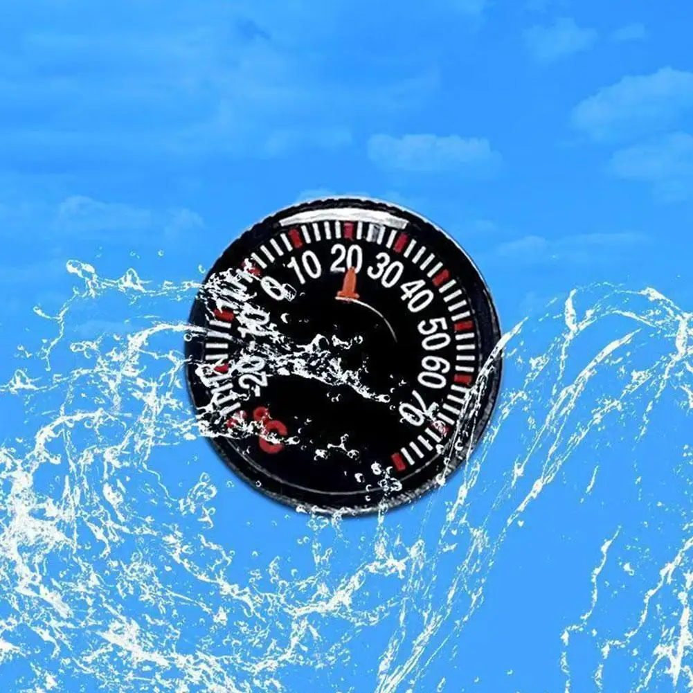 Mini Car Thermometer Indoor Outdoor Temperature Gauge Black Plastic Waterproof Thermometer For Truck SUV Van For Greenhouses
