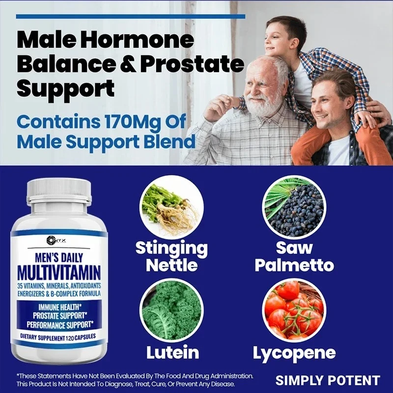 Multivitamin Supplement for Men – Antioxidant, Bone, Immune, Energy, Metabolism, Muscle Function