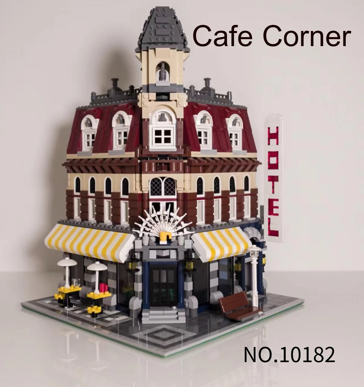 In Stock Compatible 10182 15002 Cafe Corner House Building Blocks Bricks Model StreetView Kids Education Toy kids Birthday Gifts