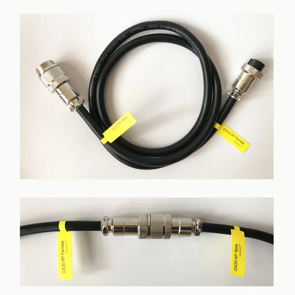 GX20 مقبس توصيل الطيران التوصيل مع كابل GX 20 لرسو السفن أنثى ذكر 2 3 4 5 6 7 دبوس جوي دائري #5