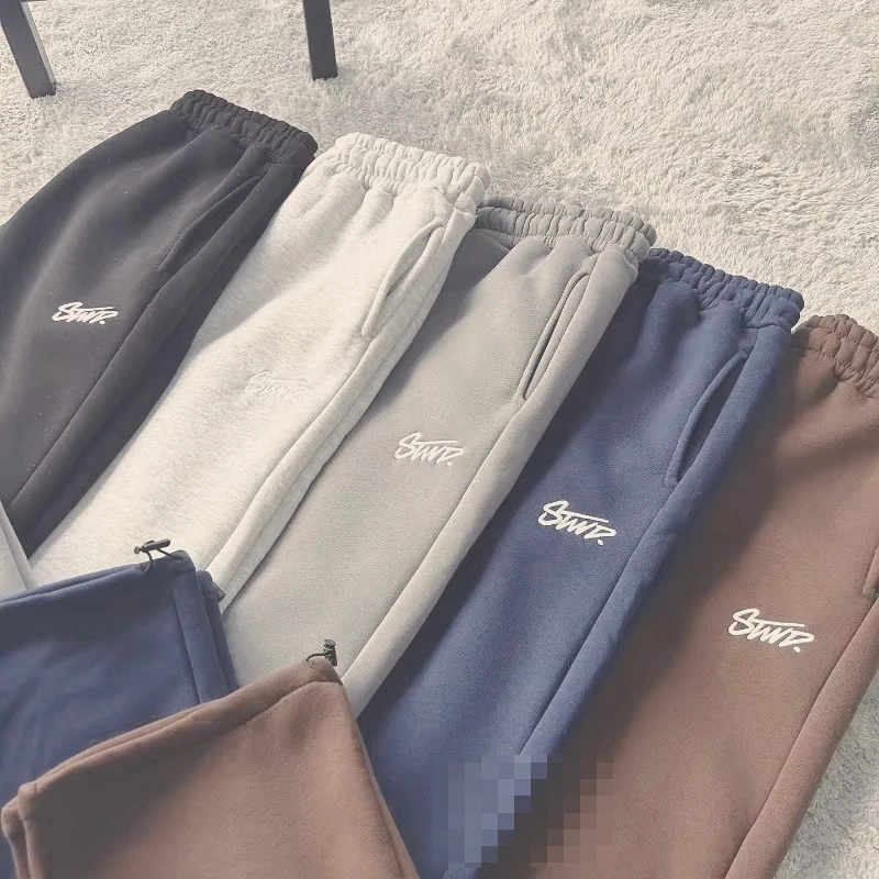 

fashion Retro loose straight leg casual pants American men pants trend Harajuku street wear high-waisted casual sports pants