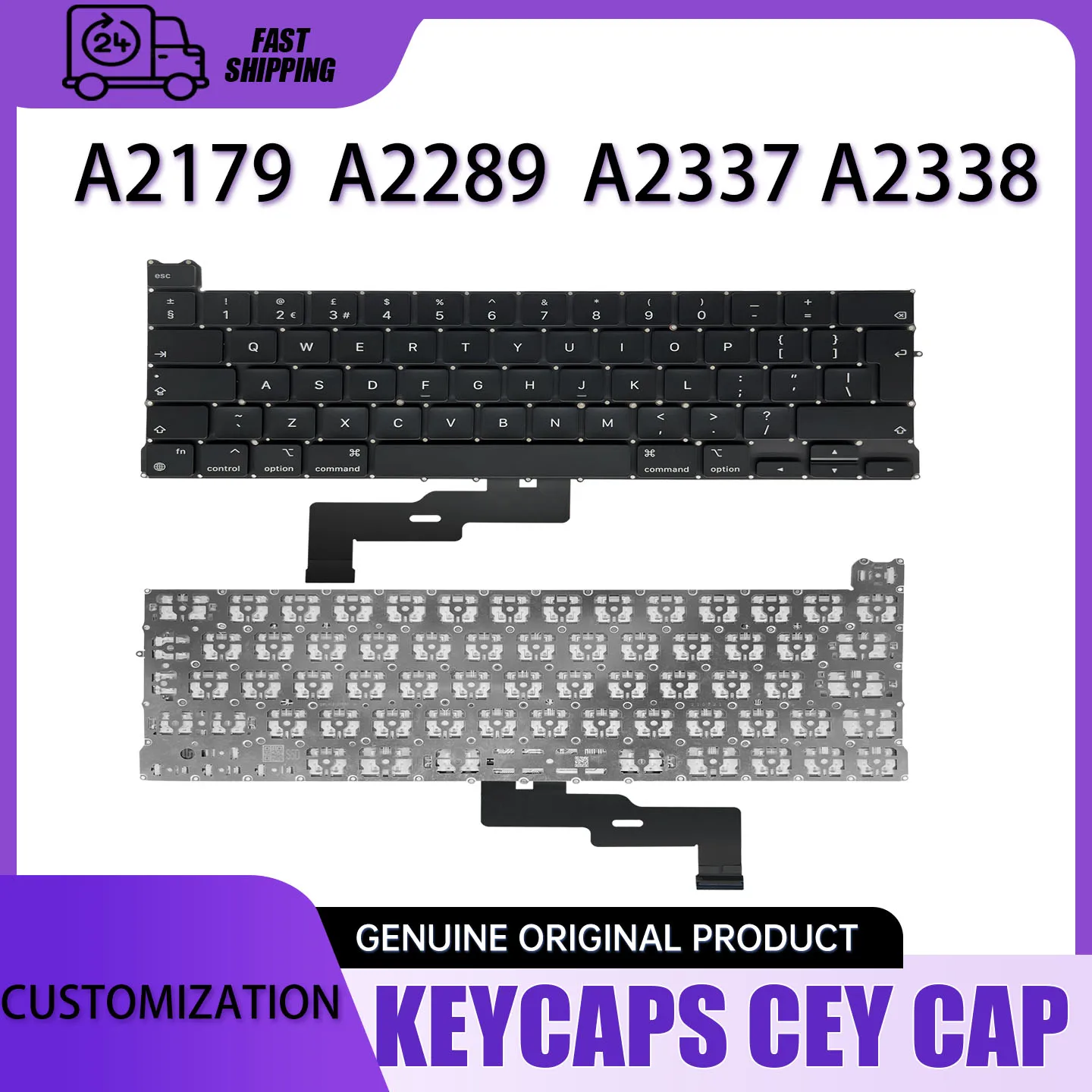 A2179 A2289 A2337 A2338 Keyboard For Macbook  US UK and other languages Keyboard To Replacement  for MacBook Retina Air Pro