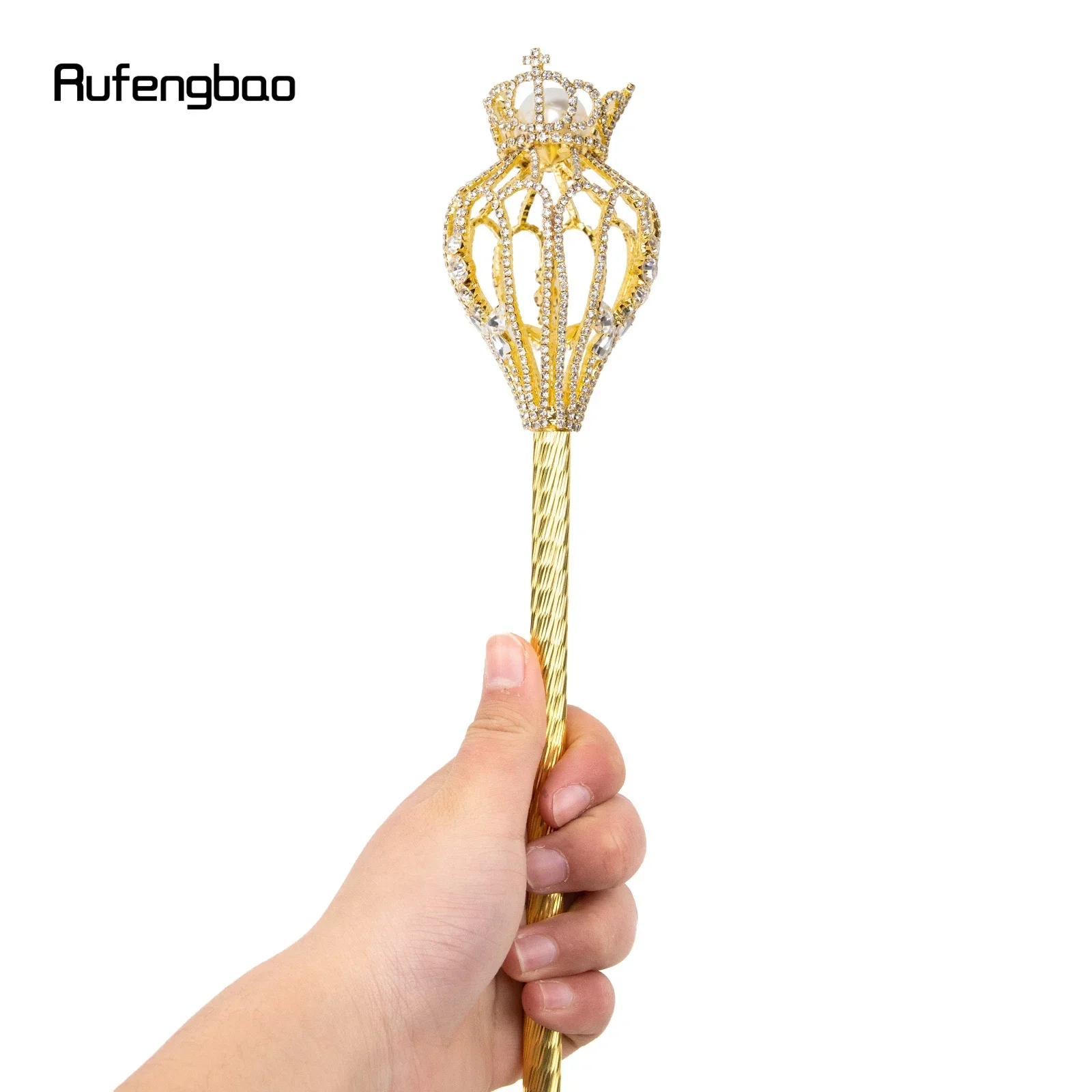 الذهبي الأبيض سبيكة الصليب الصولجانات لفتاة الأميرة الصولجانات للأطفال الملاك عصا للحزب تأثيري Steampunk والاستخدام اليومي 50 سنتيمتر