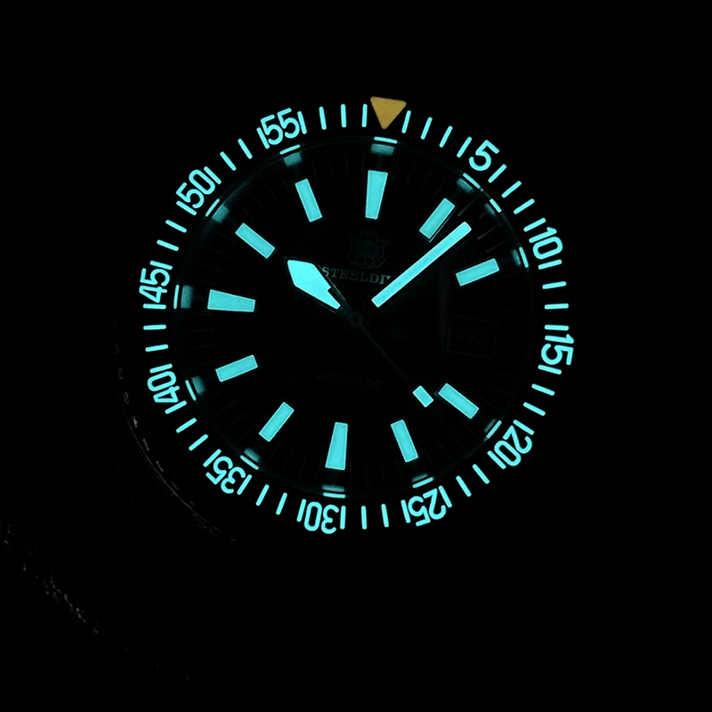 STEELDIVE Men Diver Watch Sport Automatic Mechanical Wristwatch 1000m Waterproof BGW-9 Luminous Ceramic Bezel Sapphire NH35 Blue