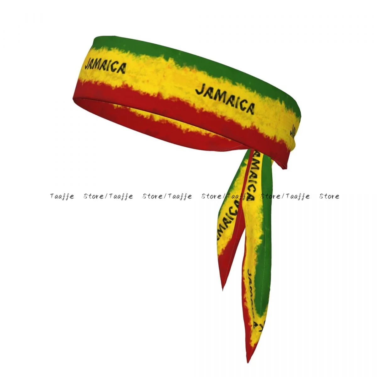 Tie Headbands Jamaica Flag Sports Head Band Athletic Sweatband Bandana Sweat Wicking