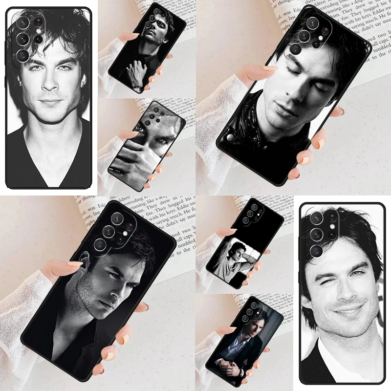 Damon The Vampire Diaries Phone Case For Samsung Galaxy S24 S23 S22 S21 Ultra S10 Note 10 Pro S20 Plus FE S9 S8 Cover